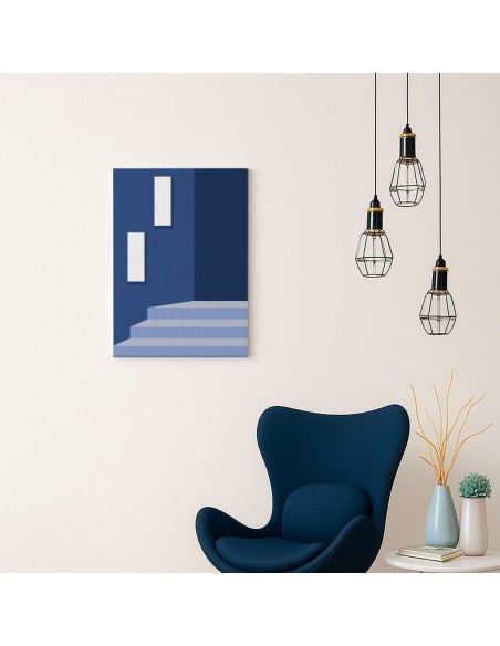 Cuadro Abstracto Arquitectura 35x50cm Lienzografía D0437