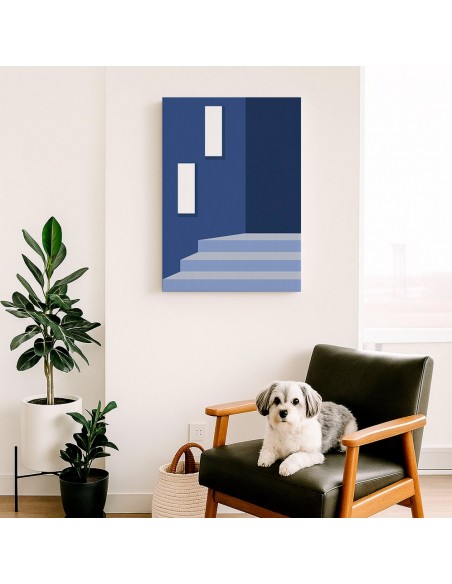 Cuadro Abstracto Arquitectura 35x50cm Lienzografía D0437