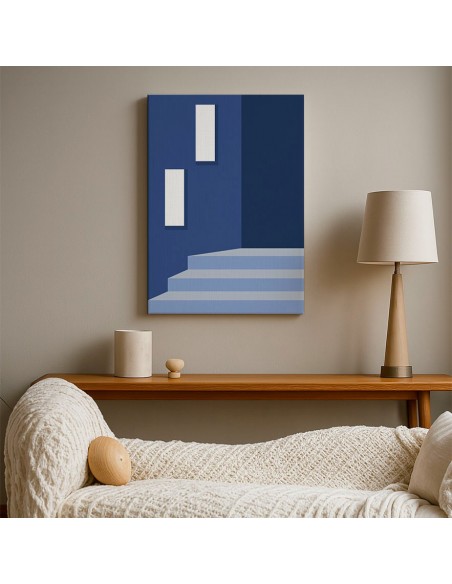 Cuadro Abstracto Arquitectura 35x50cm Lienzografía D0437