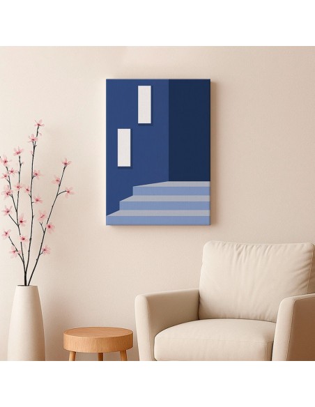 Cuadro Abstracto Arquitectura 35x50cm Lienzografía D0437