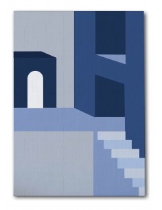 Cuadro Abstracto Arquitectura 35x50cm Lienzografía D0438