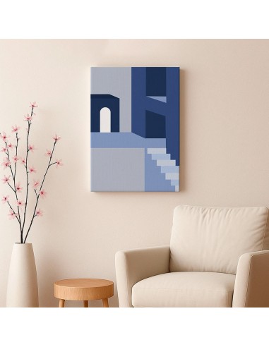 Cuadro Abstracto Arquitectura 35x50cm Lienzografía D0438