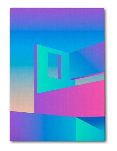 Cuadro Abstracto Arquitectura 35x50cm Lienzografía D0442