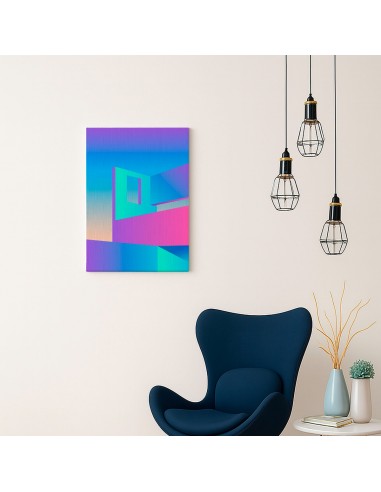 Cuadro Abstracto Arquitectura 35x50cm Lienzografía D0442