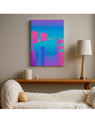 Cuadro Abstracto Arquitectura 35x50cm Lienzografía D0443