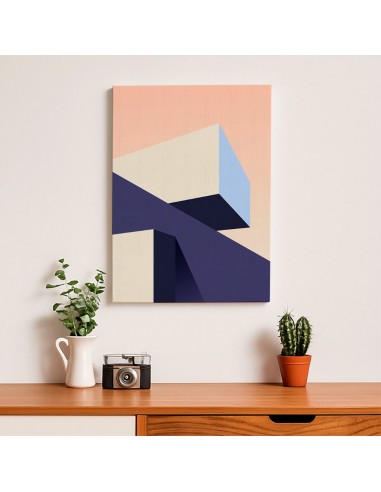 Cuadro Abstracto Arquitectura 35x50cm Lienzografía D0445