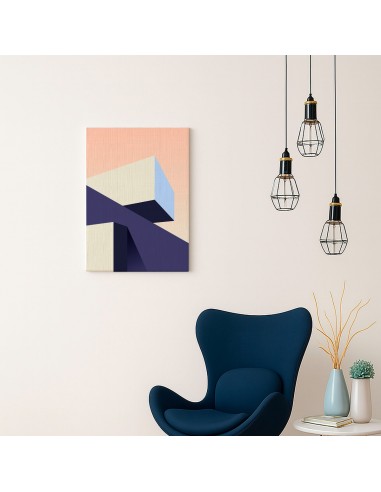 Cuadro Abstracto Arquitectura 35x50cm Lienzografía D0445