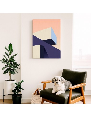Cuadro Abstracto Arquitectura 35x50cm Lienzografía D0445