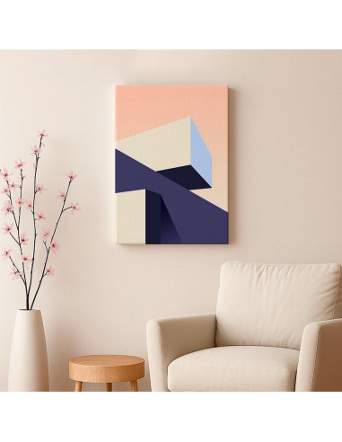 Cuadro Abstracto Arquitectura 35x50cm Lienzografía D0445