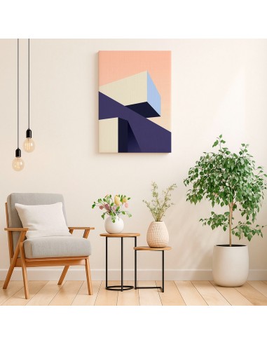 Cuadro Abstracto Arquitectura 35x50cm Lienzografía D0445