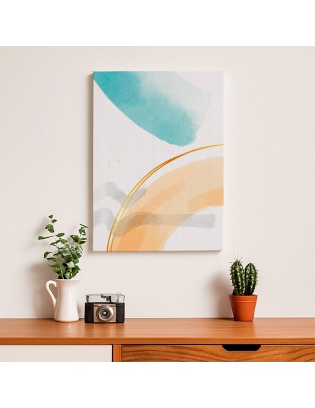Cuadro Abstracto Paz 35x50cm Lienzografía Diseño 0446