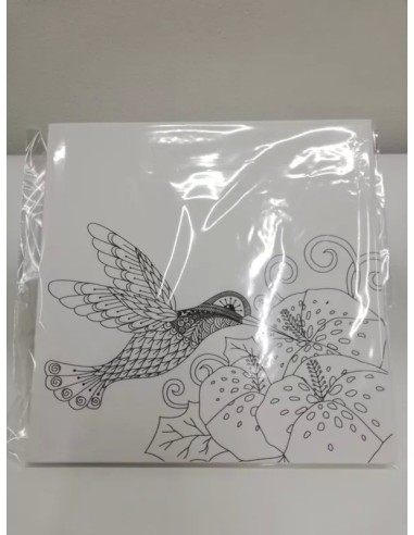 Cuadro En Lienzo Para Pintar Mandala Colibrí