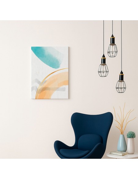 Cuadro Abstracto Paz 35x50cm Lienzografía Diseño 0446