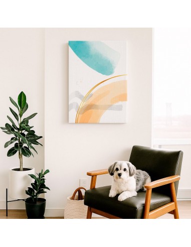 Cuadro Abstracto Paz 35x50cm Lienzografía Diseño 0446