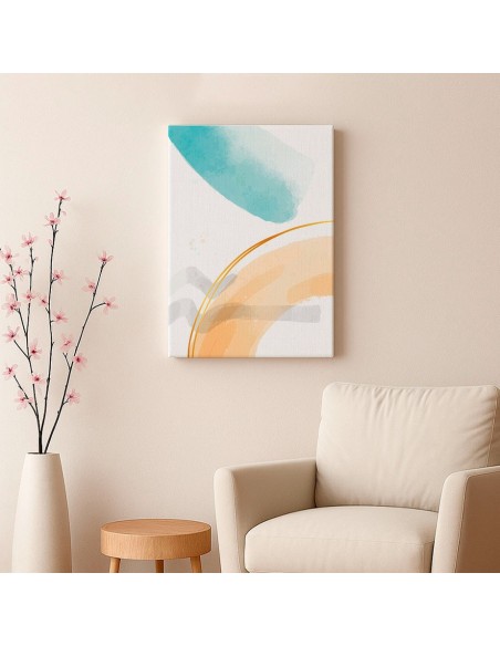 Cuadro Abstracto Paz 35x50cm Lienzografía Diseño 0446