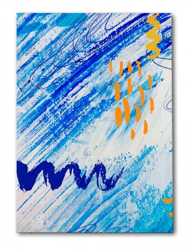 Cuadro Abstracto Paz 35x50cm Lienzografía Diseño 0448