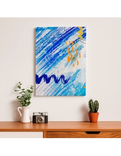 Cuadro Abstracto Paz 35x50cm Lienzografía Diseño 0448 2