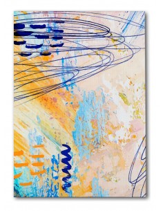 Cuadro Abstracto Paz 35x50cm Lienzografía Diseño 0449