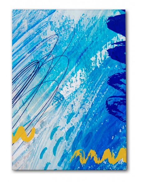 Cuadro Abstracto Paz 35x50cm Lienzografía Diseño 0450