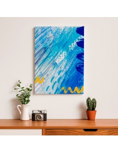 Cuadro Abstracto Paz 35x50cm Lienzografía Diseño 0450 2