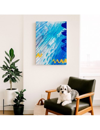 Cuadro Abstracto Paz 35x50cm Lienzografía Diseño 0450