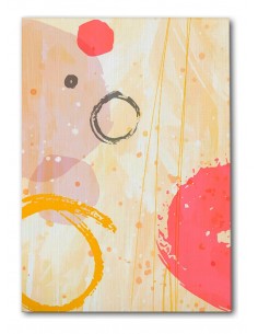 Cuadro Abstracto Paz 35x50cm Lienzografía Diseño 0451