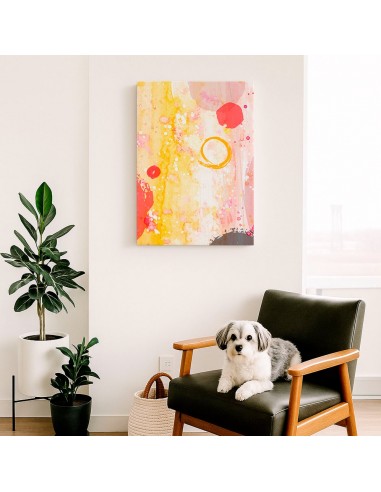 Cuadro Abstracto Paz 35x50cm Lienzografía Diseño 0452