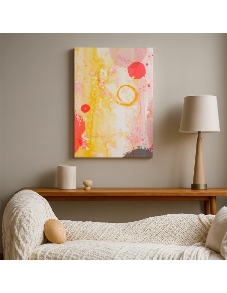 Cuadro Abstracto Paz 35x50cm Lienzografía Diseño 0452