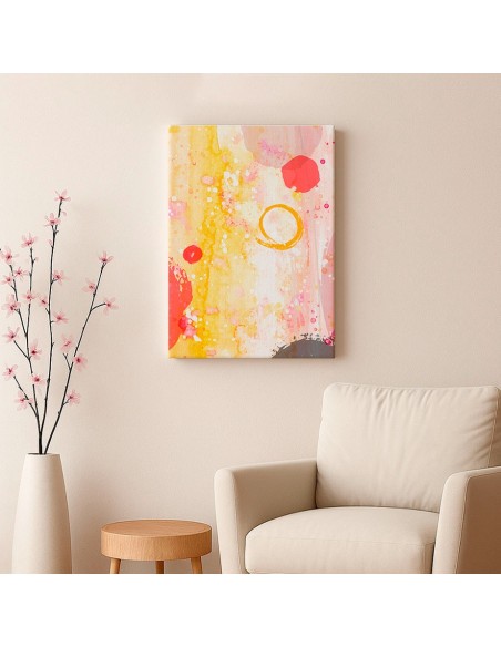Cuadro Abstracto Paz 35x50cm Lienzografía Diseño 0452