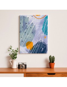 Cuadro Abstracto Paz 35x50cm Lienzografía Diseño 0454 2