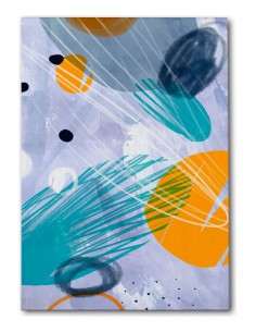 Cuadro Abstracto Paz 35x50cm Lienzografía Diseño 0455