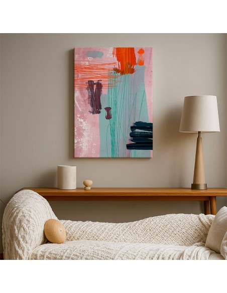 Cuadro Abstracto Paz 35x50cm Lienzografía Diseño 0456