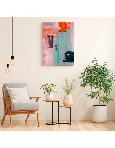 Cuadro Abstracto Paz 35x50cm Lienzografía Diseño 0456