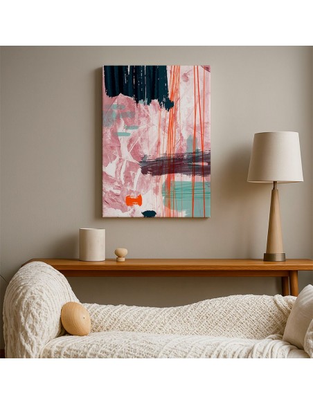 Cuadro Abstracto Paz 35x50cm Lienzografía Diseño 0457