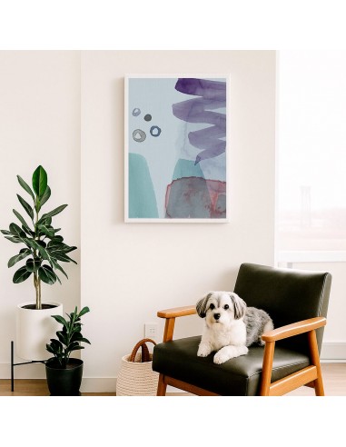 Cuadro Abstracto Paz 35x50cm Lienzografía Diseño 0458