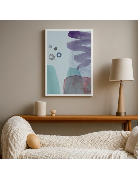 Cuadro Abstracto Paz 35x50cm Lienzografía Diseño 0458