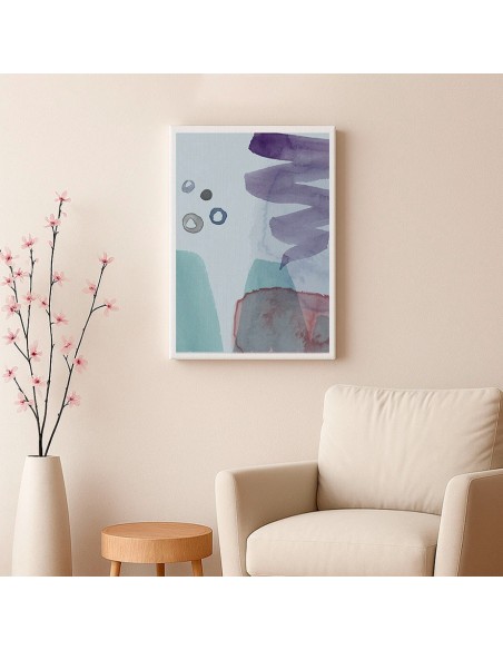 Cuadro Abstracto Paz 35x50cm Lienzografía Diseño 0458