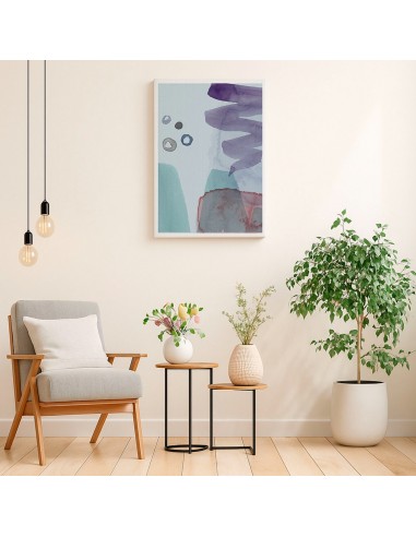 Cuadro Abstracto Paz 35x50cm Lienzografía Diseño 0458