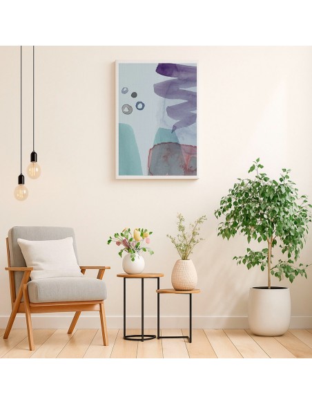 Cuadro Abstracto Paz 35x50cm Lienzografía Diseño 0458