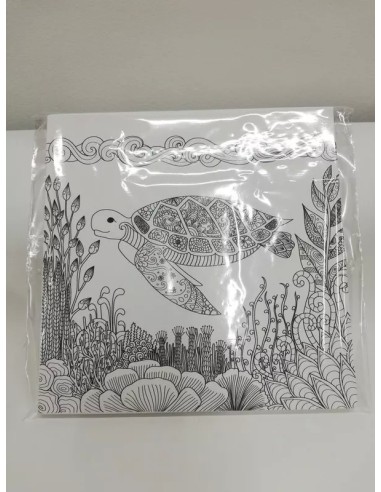 Cuadro En Lienzo Para Pintar Mandala Tortuga Marina