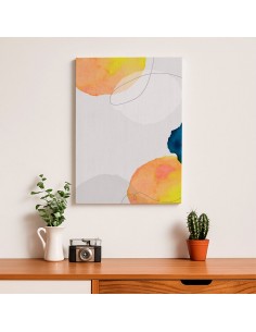 Cuadro Abstracto Paz 35x50cm Lienzografía Diseño 0462 2