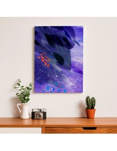 Cuadro Abstracto Paz 35x50cm Lienzografía Diseño 0464 2