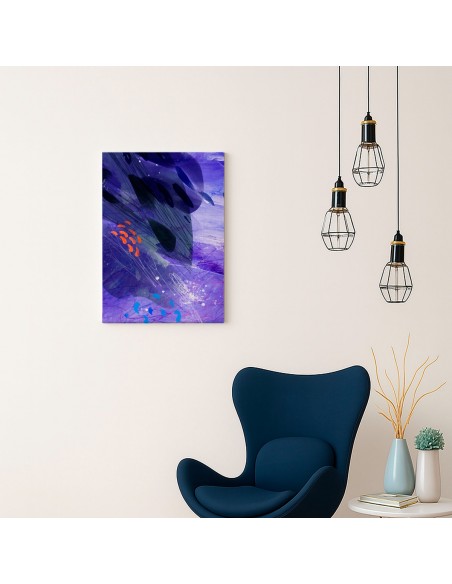 Cuadro Abstracto Paz 35x50cm Lienzografía Diseño 0464