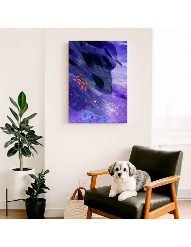 Cuadro Abstracto Paz 35x50cm Lienzografía Diseño 0464
