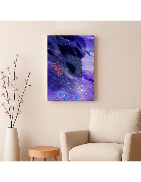 Cuadro Abstracto Paz 35x50cm Lienzografía Diseño 0464