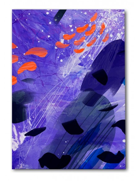 Cuadro Abstracto Paz 35x50cm Lienzografía Diseño 0466