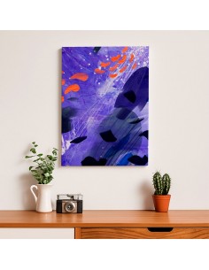 Cuadro Abstracto Paz 35x50cm Lienzografía Diseño 0466 2