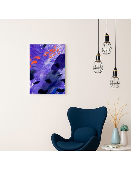 Cuadro Abstracto Paz 35x50cm Lienzografía Diseño 0466