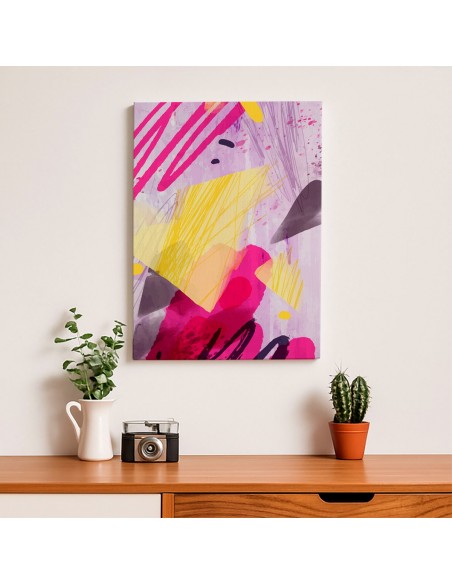 Cuadro Abstracto Paz 35x50cm Lienzografía Diseño 0468