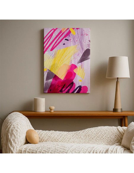 Cuadro Abstracto Paz 35x50cm Lienzografía Diseño 0468